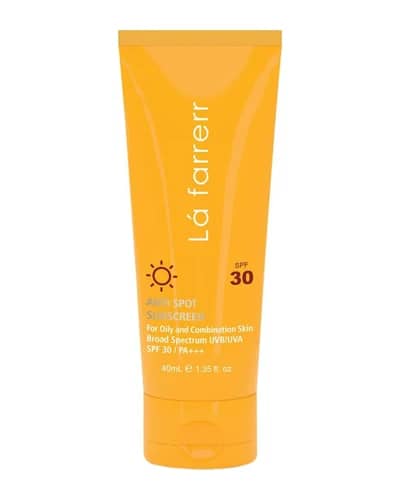 کرم ضد آفتاب و ضد لک بی رنگ پوست های چرب و مستعد آکنه SPF30 لافارر 40ml