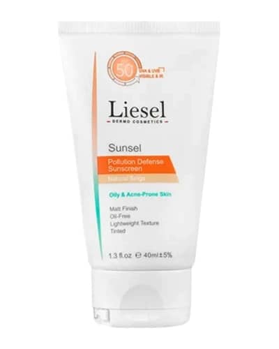 کرم ضد آفتاب بی رنگ پوست چرب و مستعد آکنه SPF50 لایسل 40ml