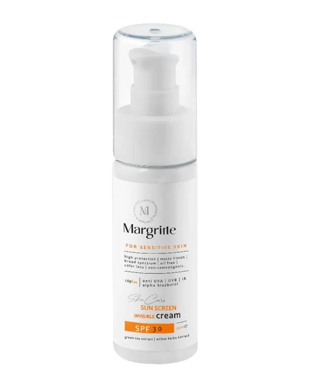 کرم ضد آفتاب پوست حساس مارگریت SPF30