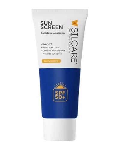 کرم ضد آفتاب سیلکر spf50 بی رنگ