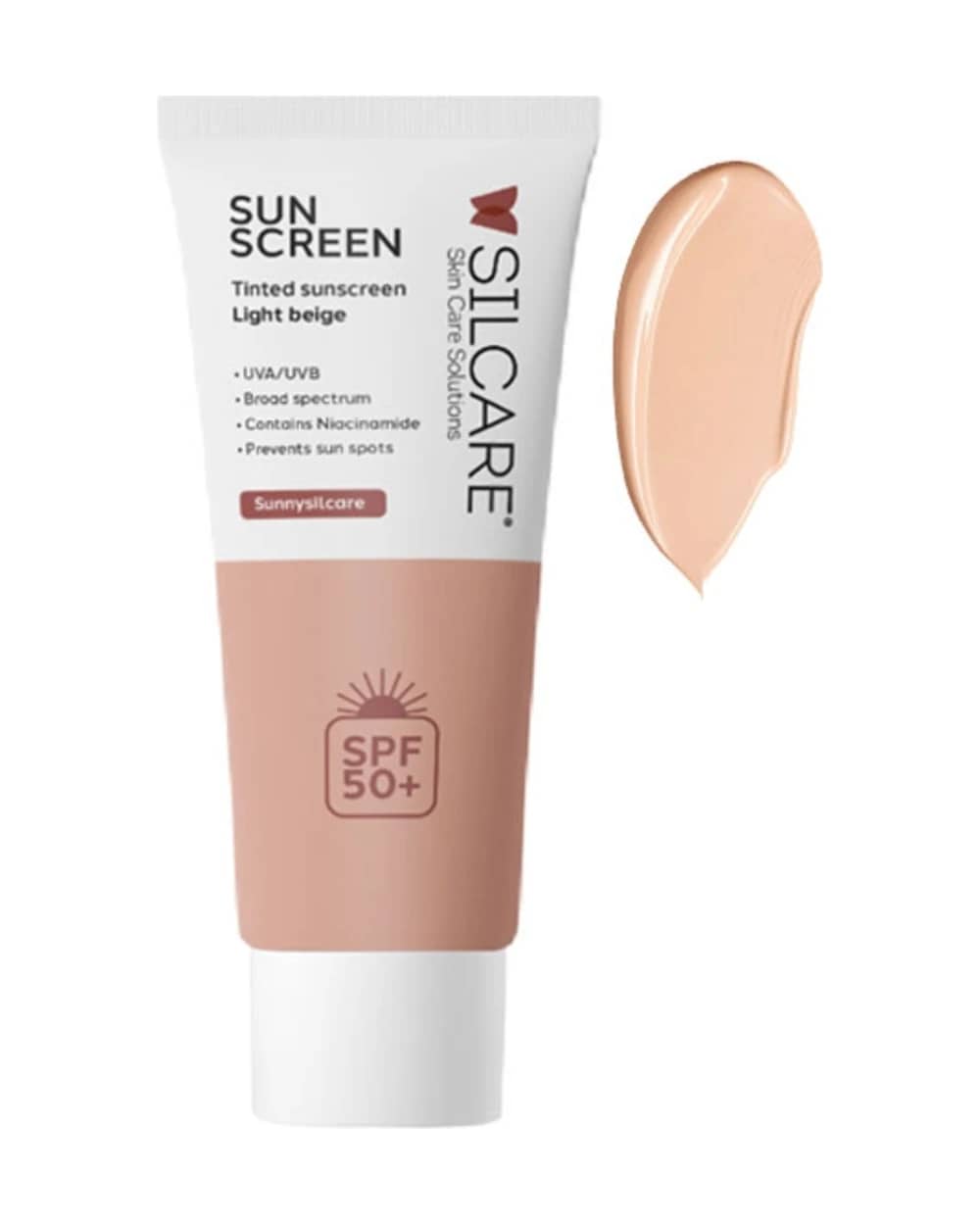 کرم ضد آفتاب رنگی spf50 سیلکر