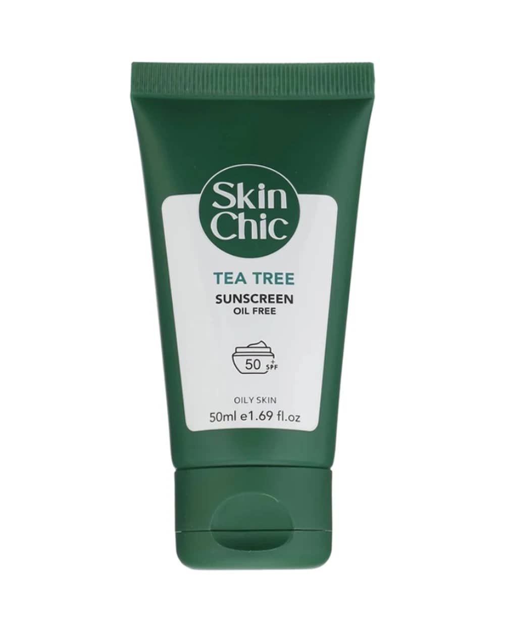 کرم ضد آفتاب اسکین شیک پوست چرب SPF50 عصاره درخت چای 50ml