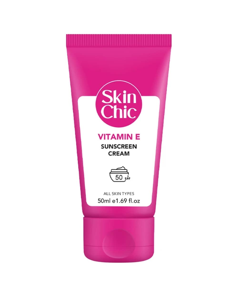 کرم ضد آفتاب SPF50 ویتامین E اسکین شیک 50ml