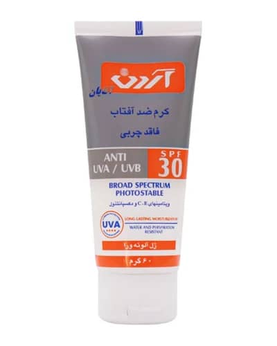 کرم ضد آفتاب آقایان آردن SPF 30 فاقد چربی