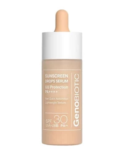 سرم ضد آفتاب صورت و گردن ژنوبایوتیک spf30