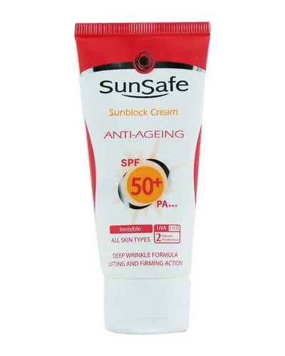 کرم ضد آفتاب ضد چروک سان سیف SPF50