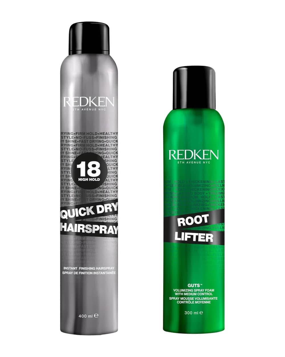 Redken Styling Root Lifting Hair Spray and Quick Dry Hair Spray Bundle