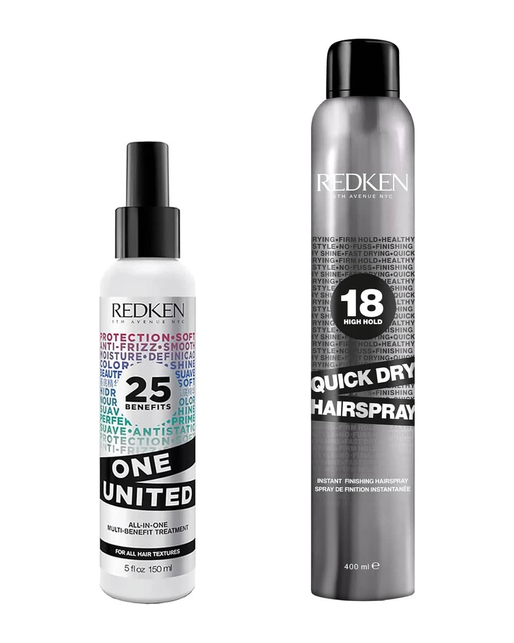 Redken Styling One United and Quick Dry Hair Spray Bundle