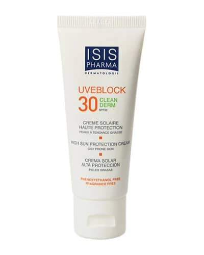 کرم ضد آفتاب کلین درم SPF30 آیسیس فارما 40ml