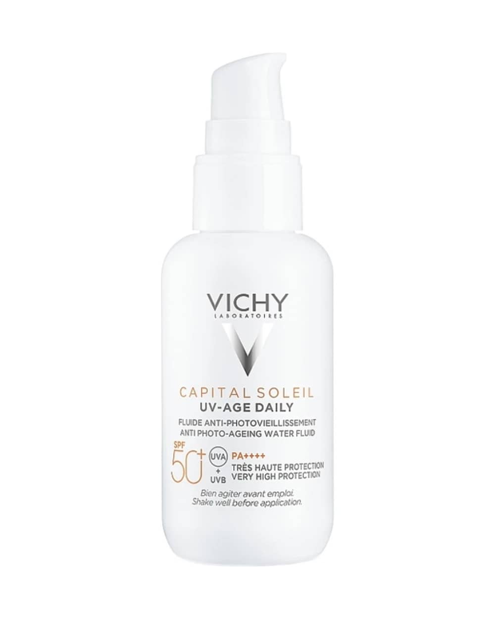 فلوئید ضد آفتاب بی رنگ Capital Soleil SPF50 ویشی 40ml