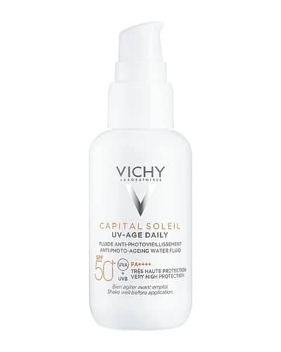 فلوئید ضد آفتاب بی رنگ Capital Soleil SPF50 ویشی 40ml