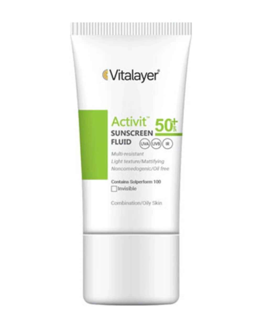 فلوئید ضد آفتاب پوست چرب Activit SPF50 ویتالیر 50ml