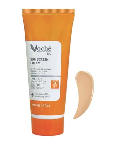 کرم ضد آفتاب رنگی پوست های چرب و مستعد آکنه SPF50 وچه 40ml