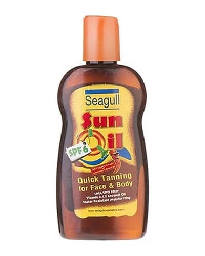 روغن آفتاب برنزه کننده SPF 6 سی گل