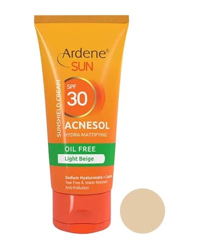 کرم ضد آفتاب رنگی SPF30 Acnesol آردن سان - بژ روشن