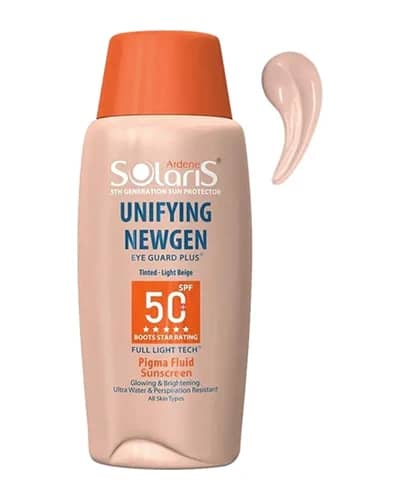 ضد آفتاب فلوئید رنگی SPF50 آردن سولاریس