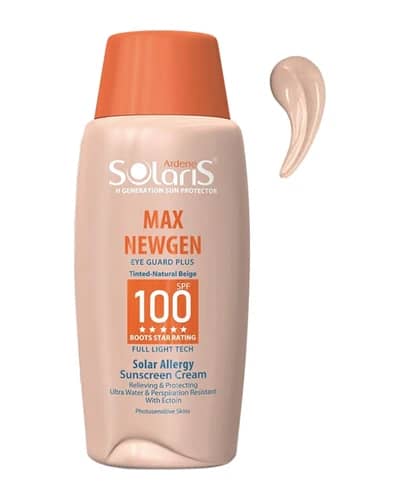 کرم ضدآفتاب Max Newgen SPF100 پوست های حساس آردن سولاریس-بژ طبیعی