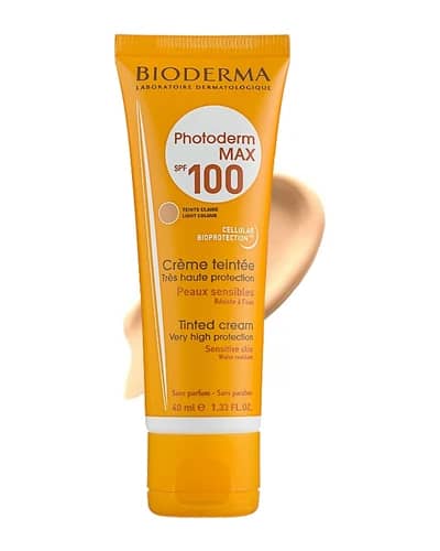 کرم ضد آفتاب رنگی Photoderm Max SPF100 بایودرما 40ml