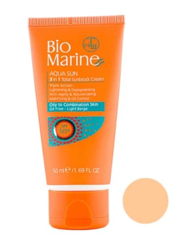 کرم ضد آفتاب رنگی بایومارین پوست چرب SPF50