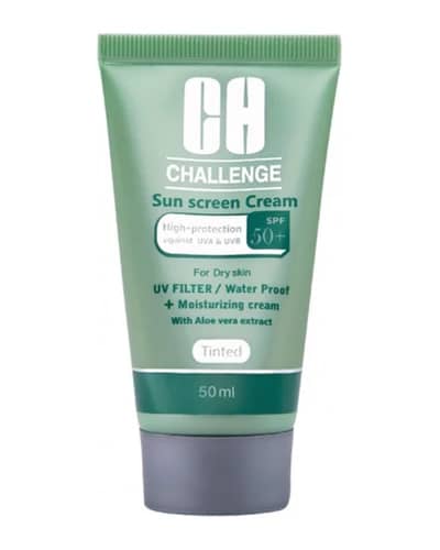 ضد آفتاب کرم پودری SPF50 پوست خشک و نرمال چلنج 50ml