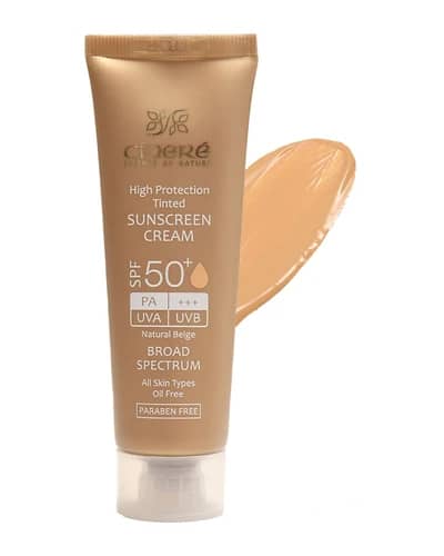 کرم ضد آفتاب رنگی سینره SPF50