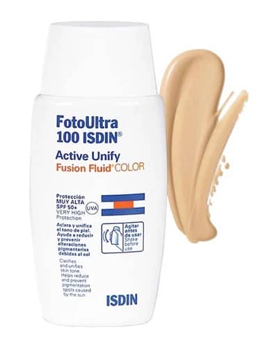 فلوئید ضد آفتاب رنگی اکتیو یونیفای SPF50 ایزدین 50ml