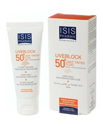 فلوئید ضد آفتاب SPF50 رنگی آیسیس فارما 40ml