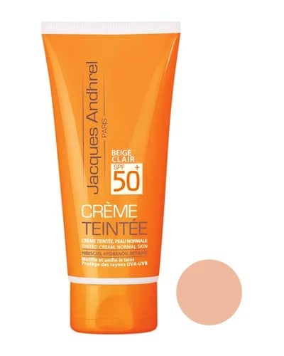 کرم ضدآفتاب رنگی ژاک آندرل پاریس SPF50 پوست های خشک و معمولی