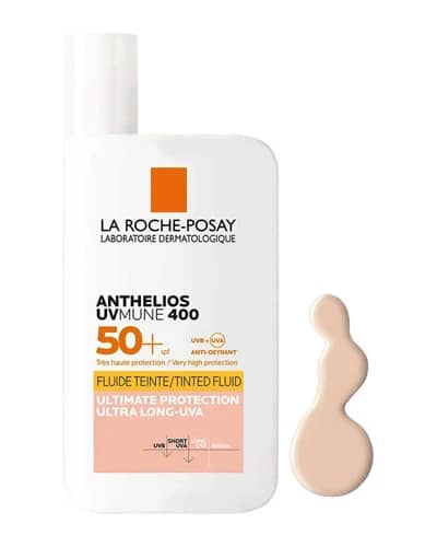 فلوئید ضد آفتاب رنگی پوست حساس Anthelios SPF50 لاروش پوزای 50ml