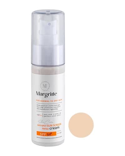 کرم ضد آفتاب روشن کننده پوست خشک مارگریت SPF50