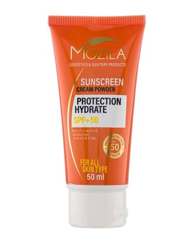 کرم ضد آفتاب رنگی انواع پوست SPF50 موزیلا 50ml