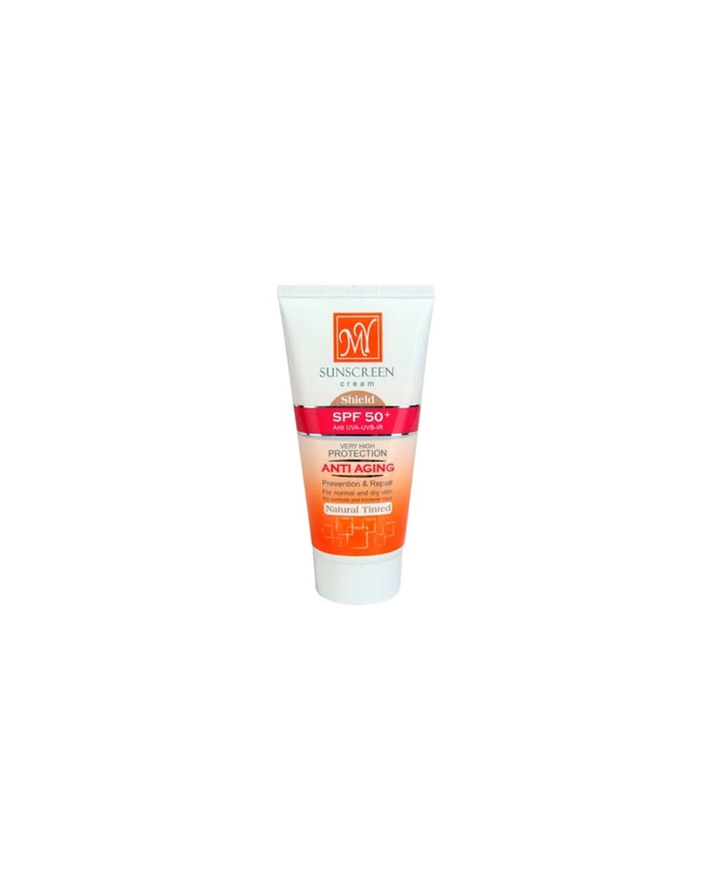 کرم ضد آفتاب ضد چروک شیلد رنگی طبیعی SPF 50 مای