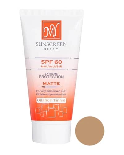 کرم ضد آفتاب رنگی پوست های چرب و مختلط SPF60 مای 50ml