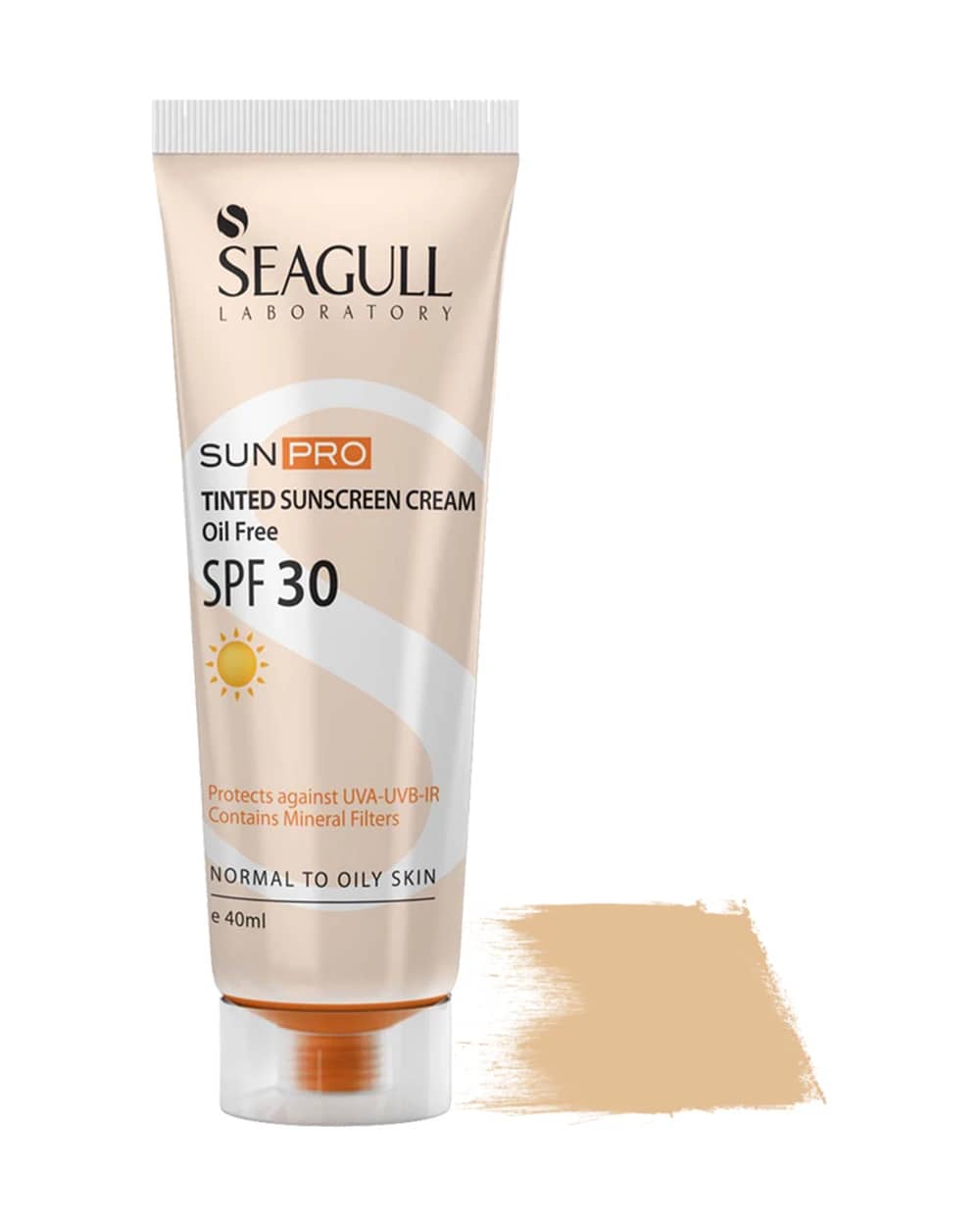 ضد آفتاب SPF 30 رنگی فاقد چربی سی گل 40ml