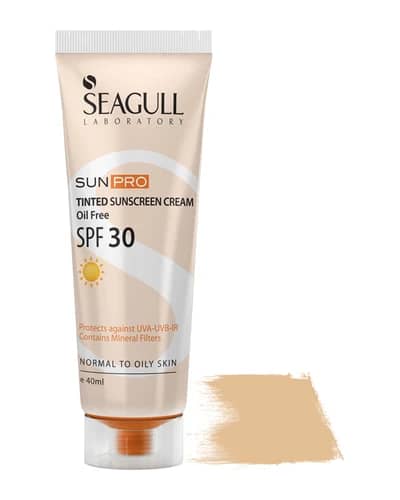 ضد آفتاب SPF 30 رنگی فاقد چربی سی گل 40ml