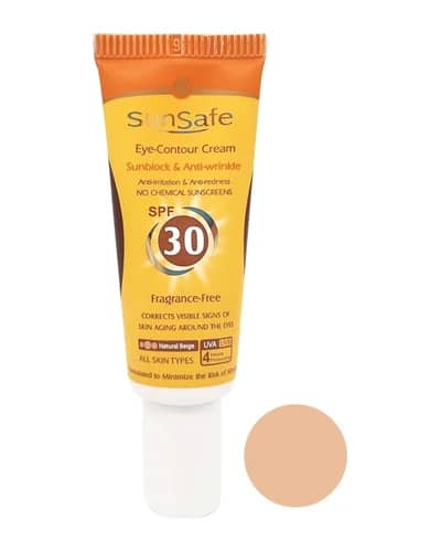 ضدآفتاب دور چشم سان سیف رنگی SPF30