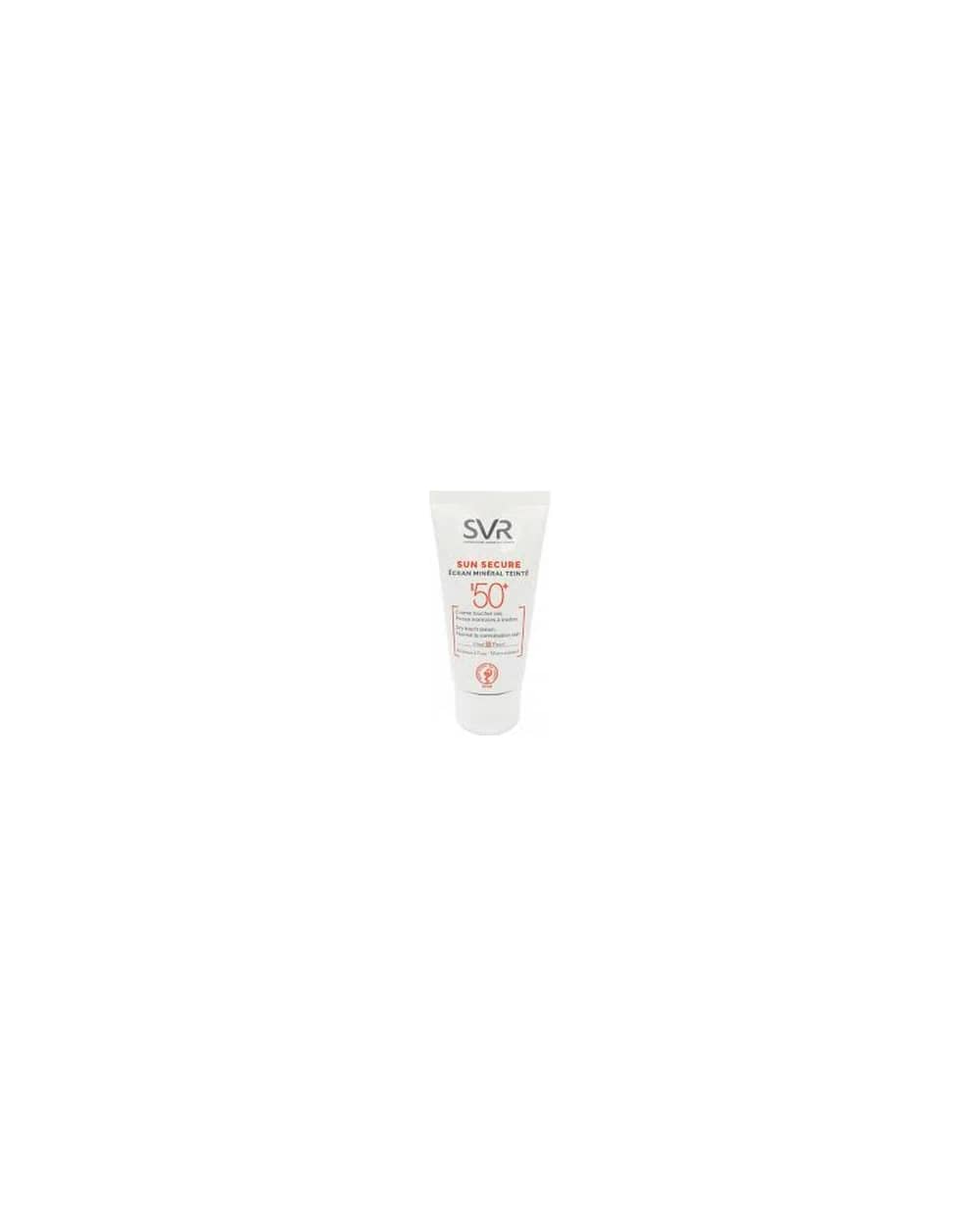 کرم ضد آفتاب رنگی مینرال اس وی آر برای پوستهای خشک مدل Sun Secure حجم 50ml