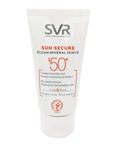 کرم ضد آفتاب رنگی مینرال اس وی آر برای پوستهای معمولی و مختلط مدل Sun Secure حجم 50ml