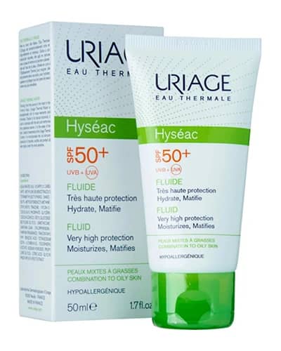 فلوئید ضد آفتاب رنگی پوست چرب Hyseac SPF50 اوریاژ 50ml
