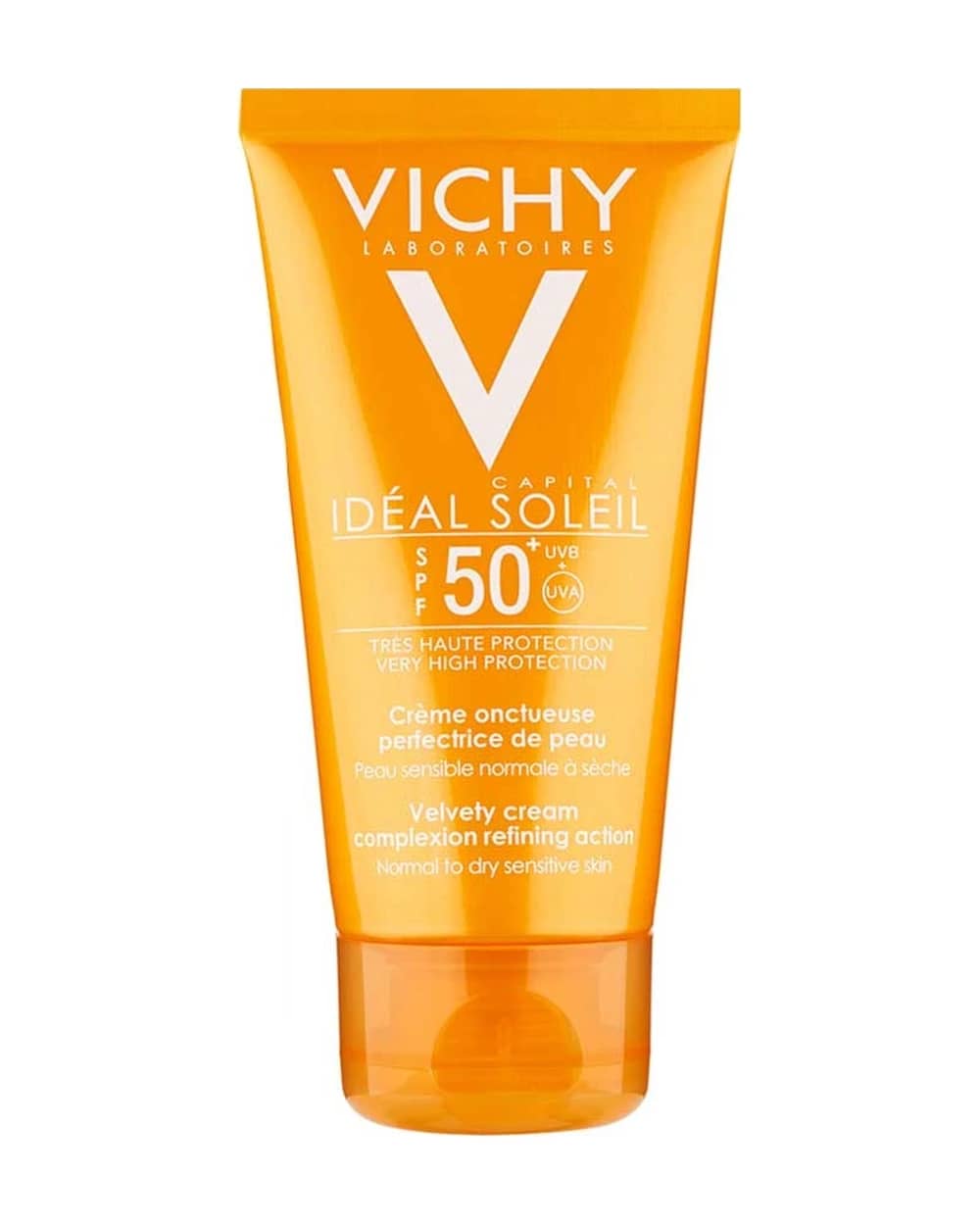 کرم ضد آفتاب رنگی مناسب پوست های نرمال تا خشک Velvety SPF50 ویشی 50ml
