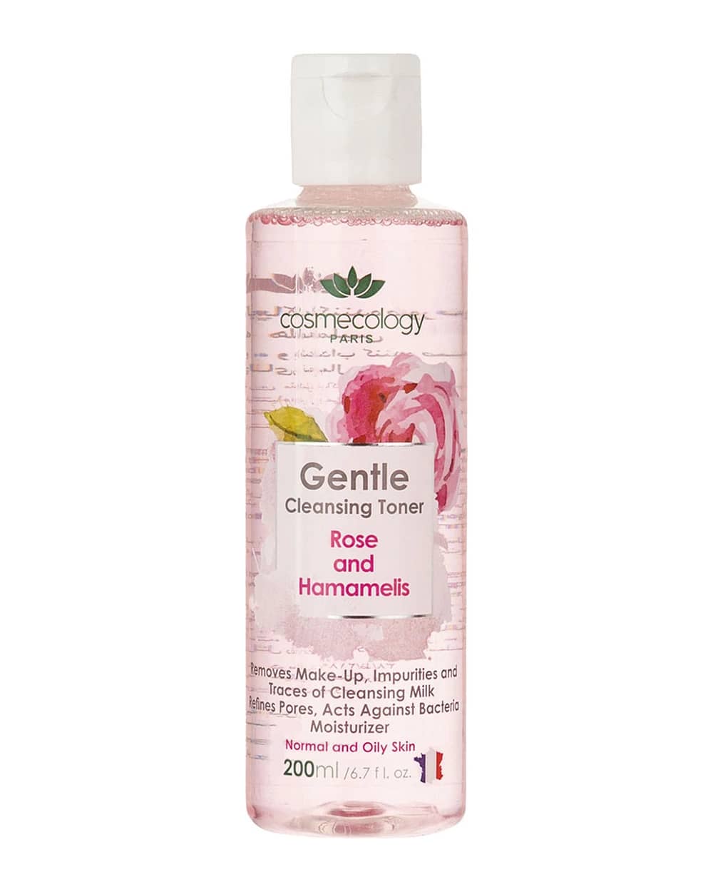 تونر ملایم عصاره رز و هاماملیس کاسمکولوژی 200ml