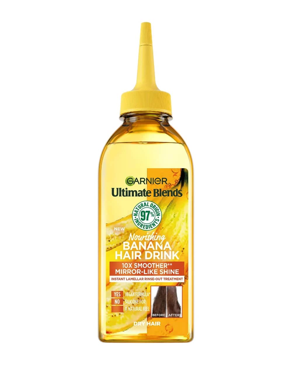Garnier Ultimate Blends Hair Drink Banana Balsamo Lamellare Nutriente per Capelli Secchi 200 ml