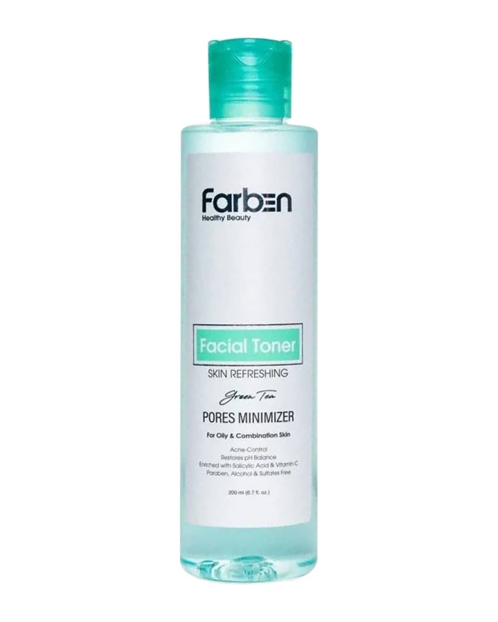 تونر پاک کننده صورت فاربن چای سبز 200ml