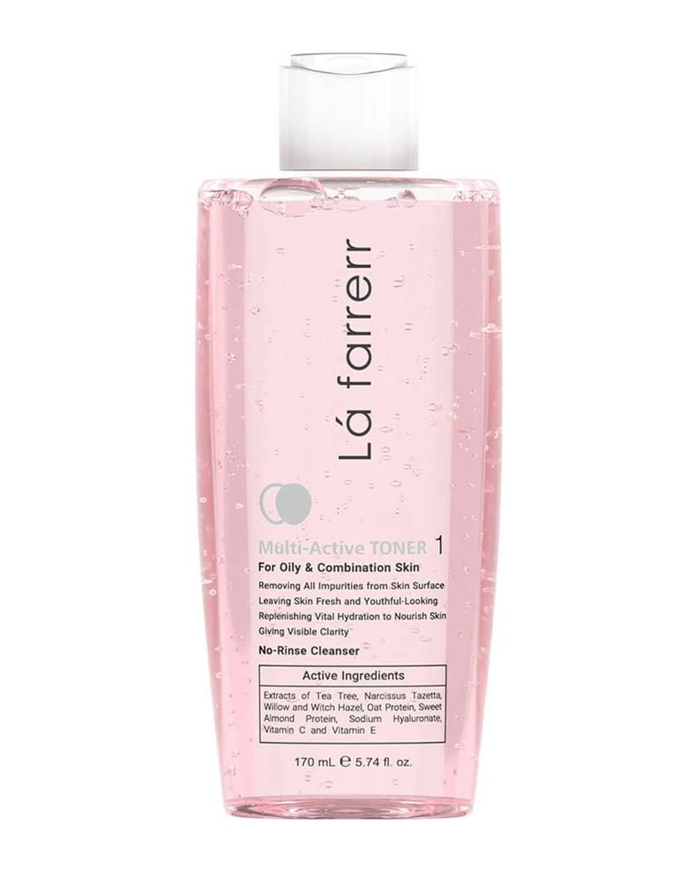 تونر مولتی اکتیو پوست چرب و مختلط لافارر 170ml