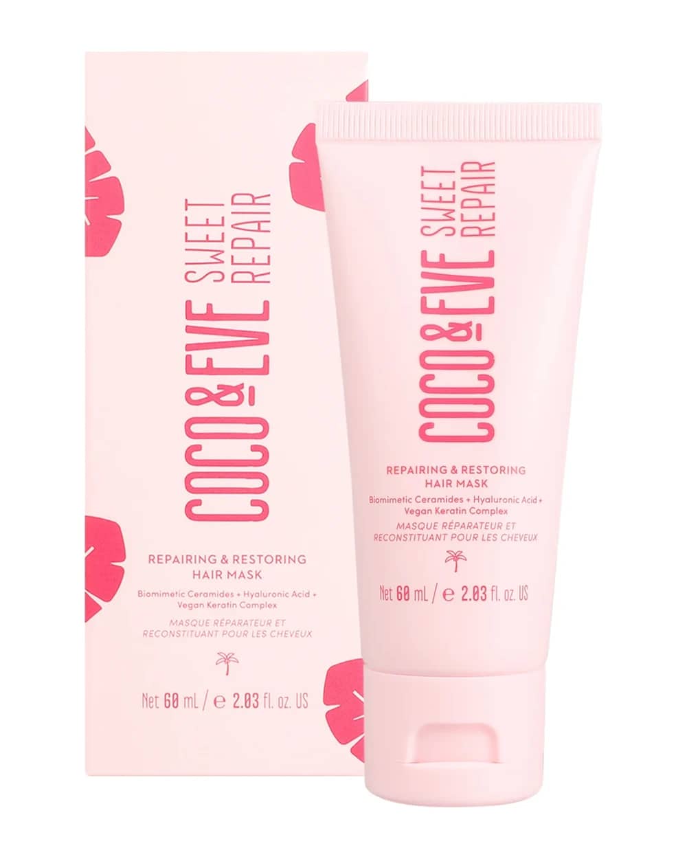 Coco & Eve Sweet Repair Maschera Riparatrice per Capelli Formato da Viaggio 60 ml