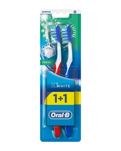 پک دو عددی مسواک 3D White Fresh اورال بی