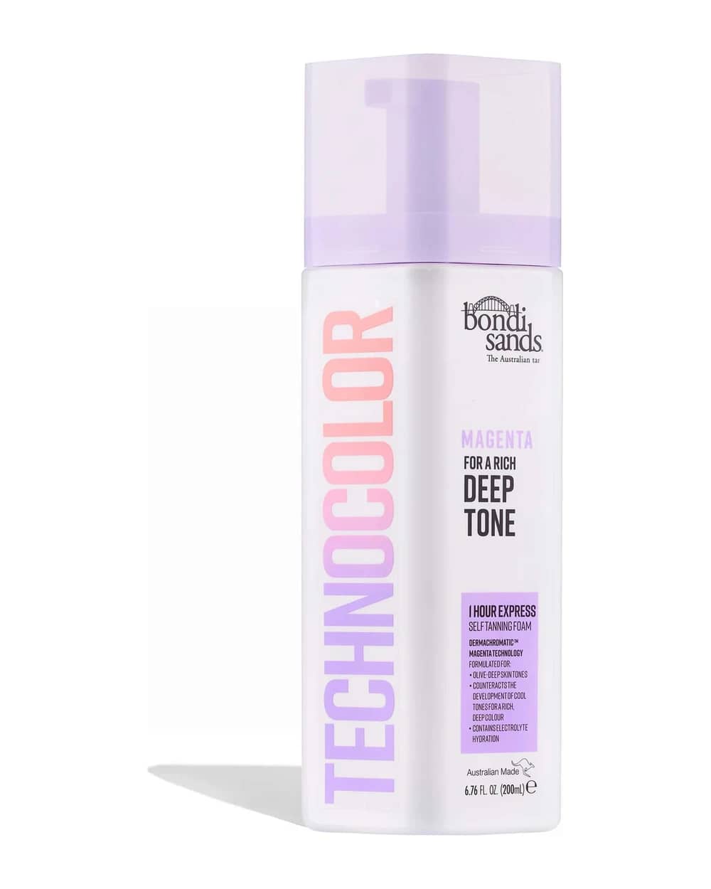 Bondi Sands Technocolor 1 Hour Express Self Tanning Foam - Magenta 200ml