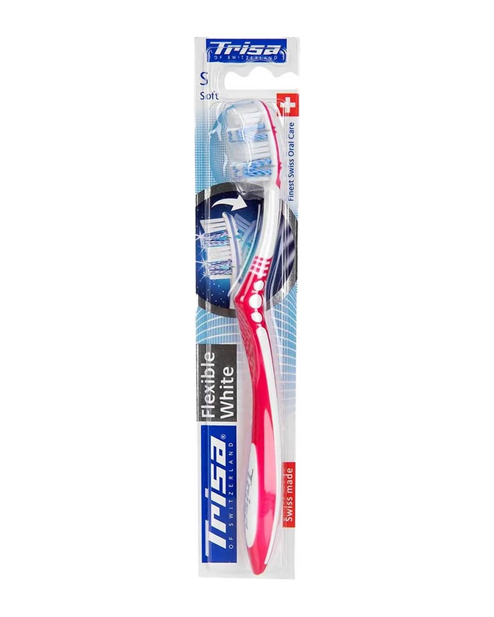 مسواک با برس نرم Flexible White تریزا
