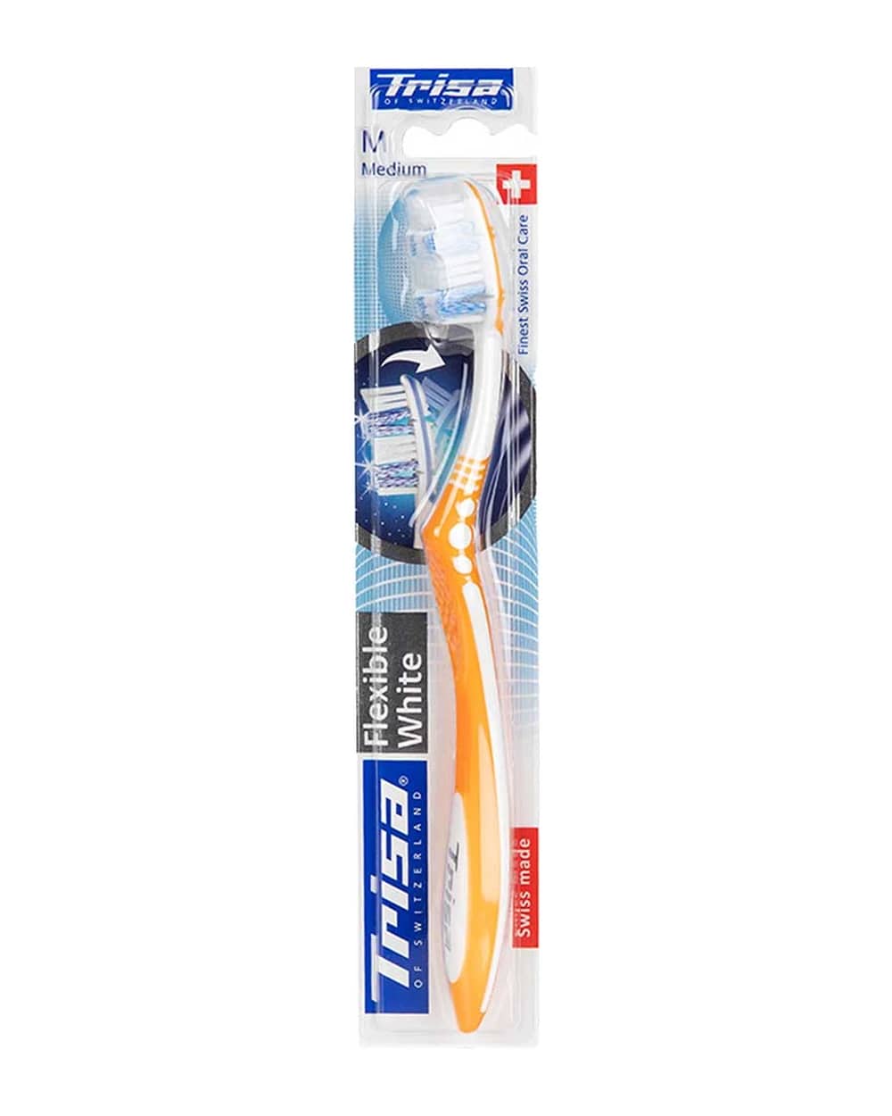مسواک با برس متوسط Flexible White تریزا