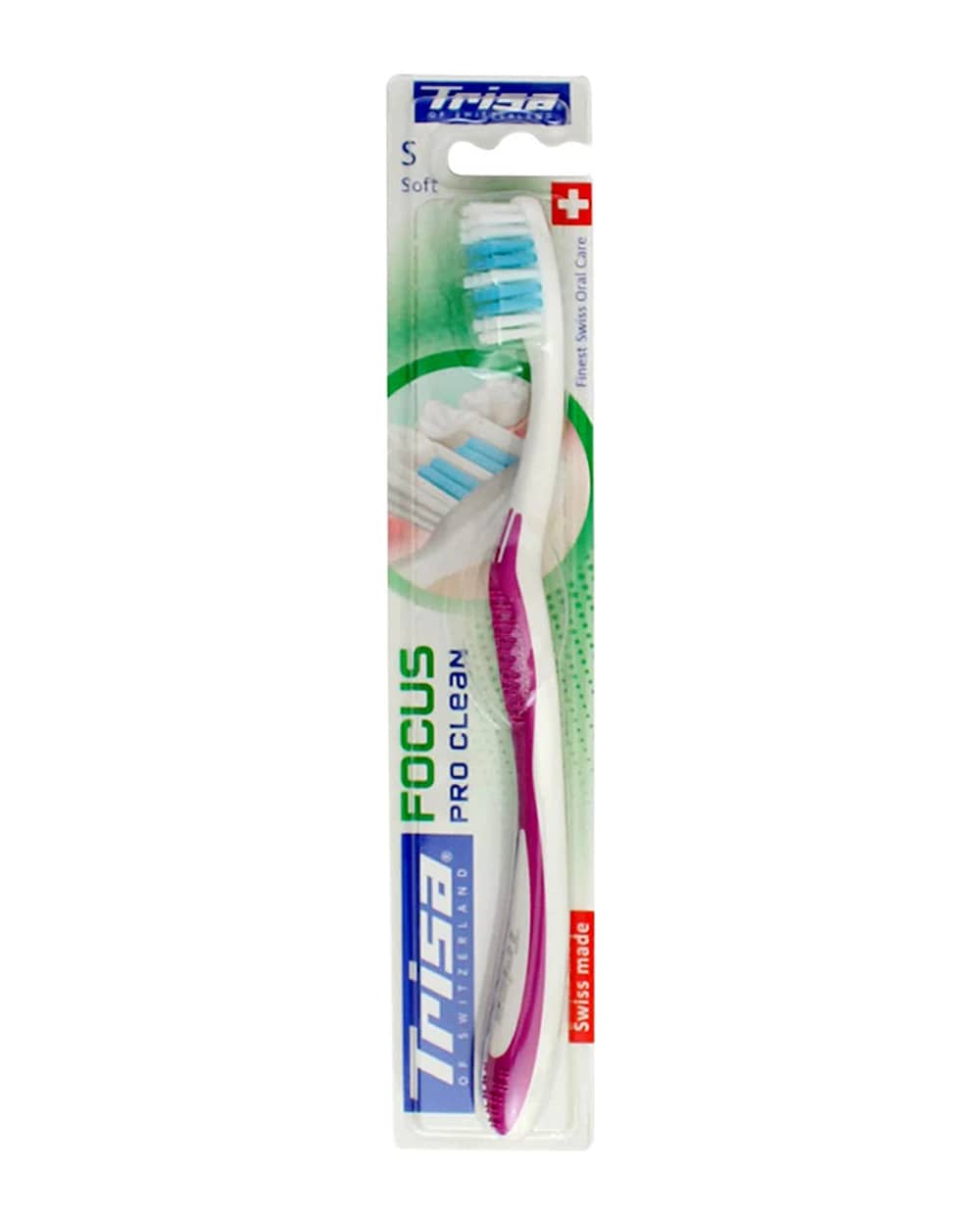 مسواک با برس نرم همراه با درپوش Focus Pro Clean تریزا